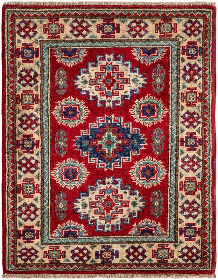 Detail image of 1' 11 x 2' 11 Hand Knotted Kazak Rug