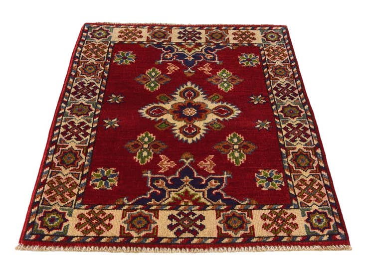Detail image of 2' 2 x 2' 11 Hand Knotted Kazak Rug