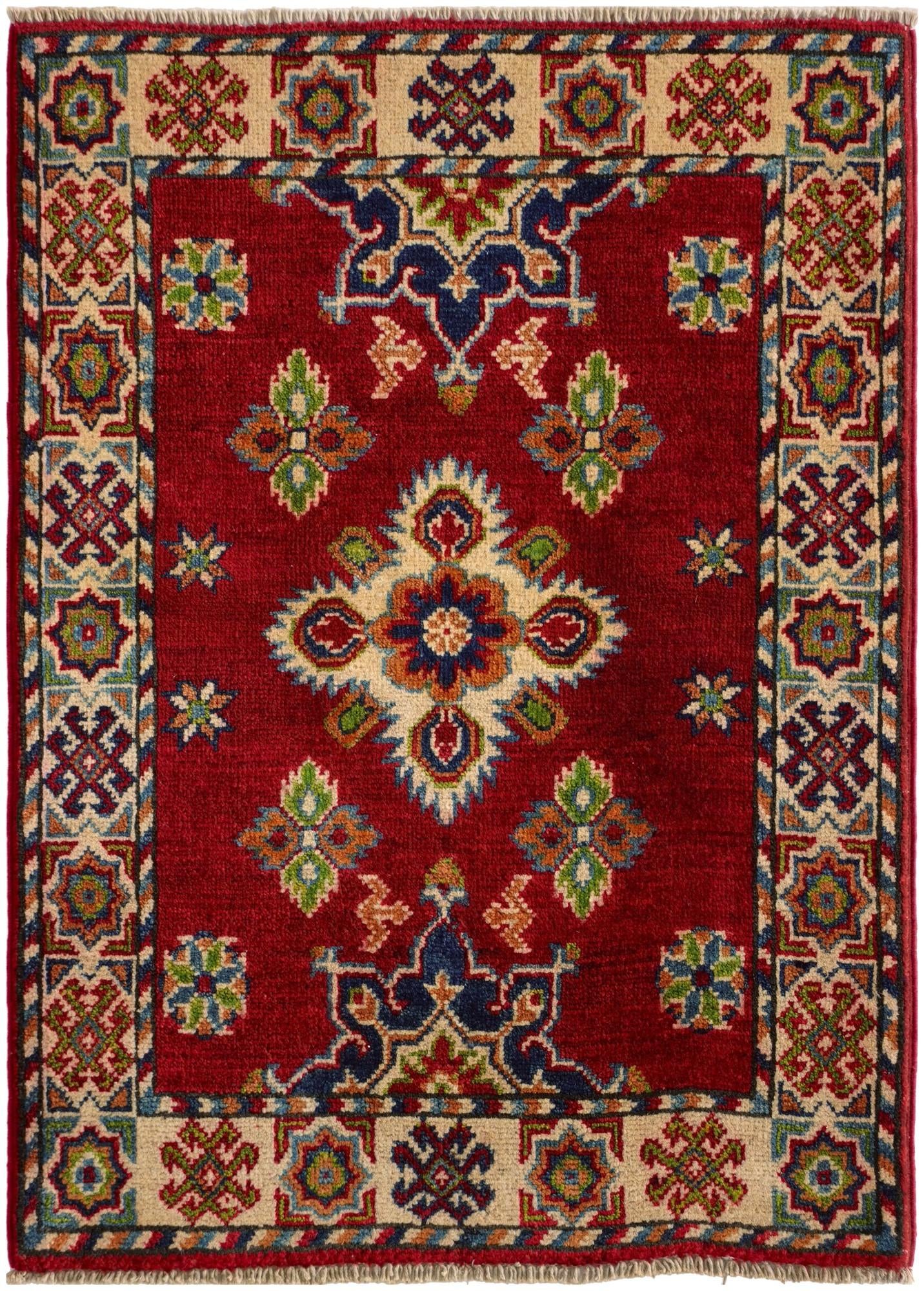2' 2 x 2' 11 Hand Knotted Kazak Rug