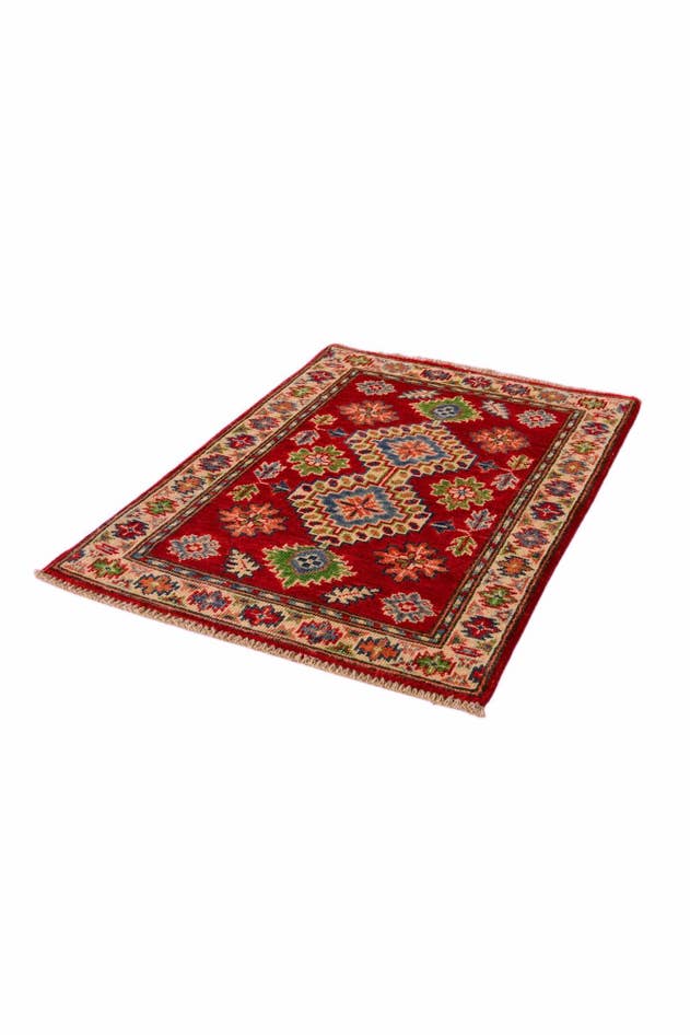 Detail image of 2' 1 x 2' 11 Hand Knotted Kazak Rug
