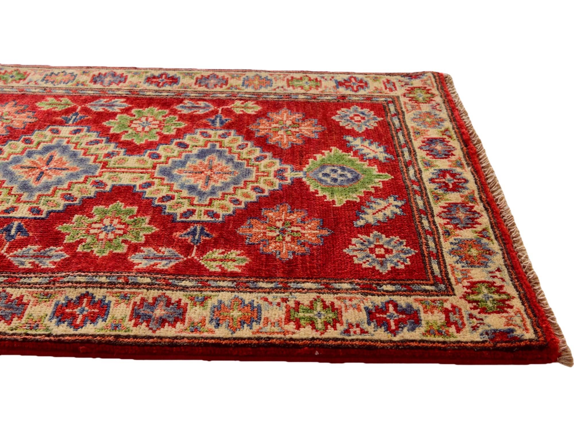 2' 1 x 2' 11 Hand Knotted Kazak Rug