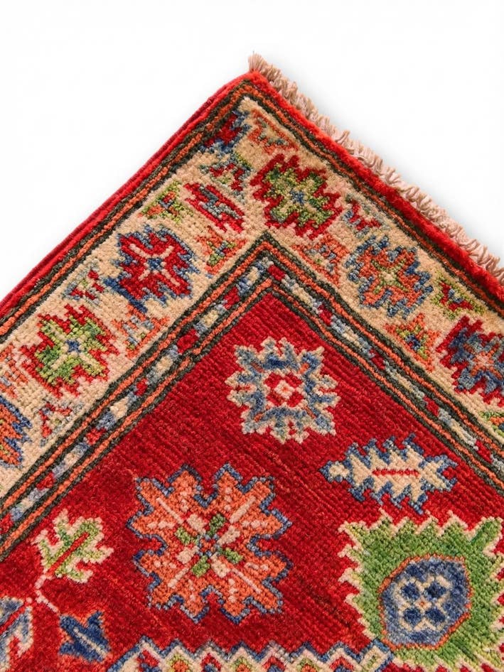 Detail image of 2' 1 x 2' 11 Hand Knotted Kazak Rug
