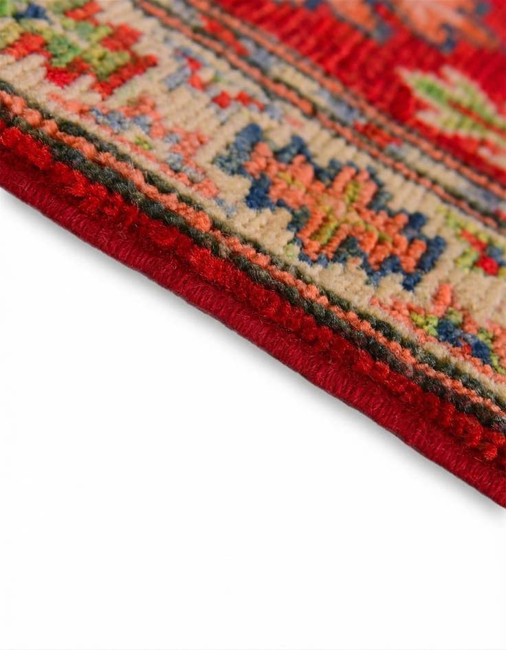 Detail image of 2' 1 x 2' 11 Hand Knotted Kazak Rug