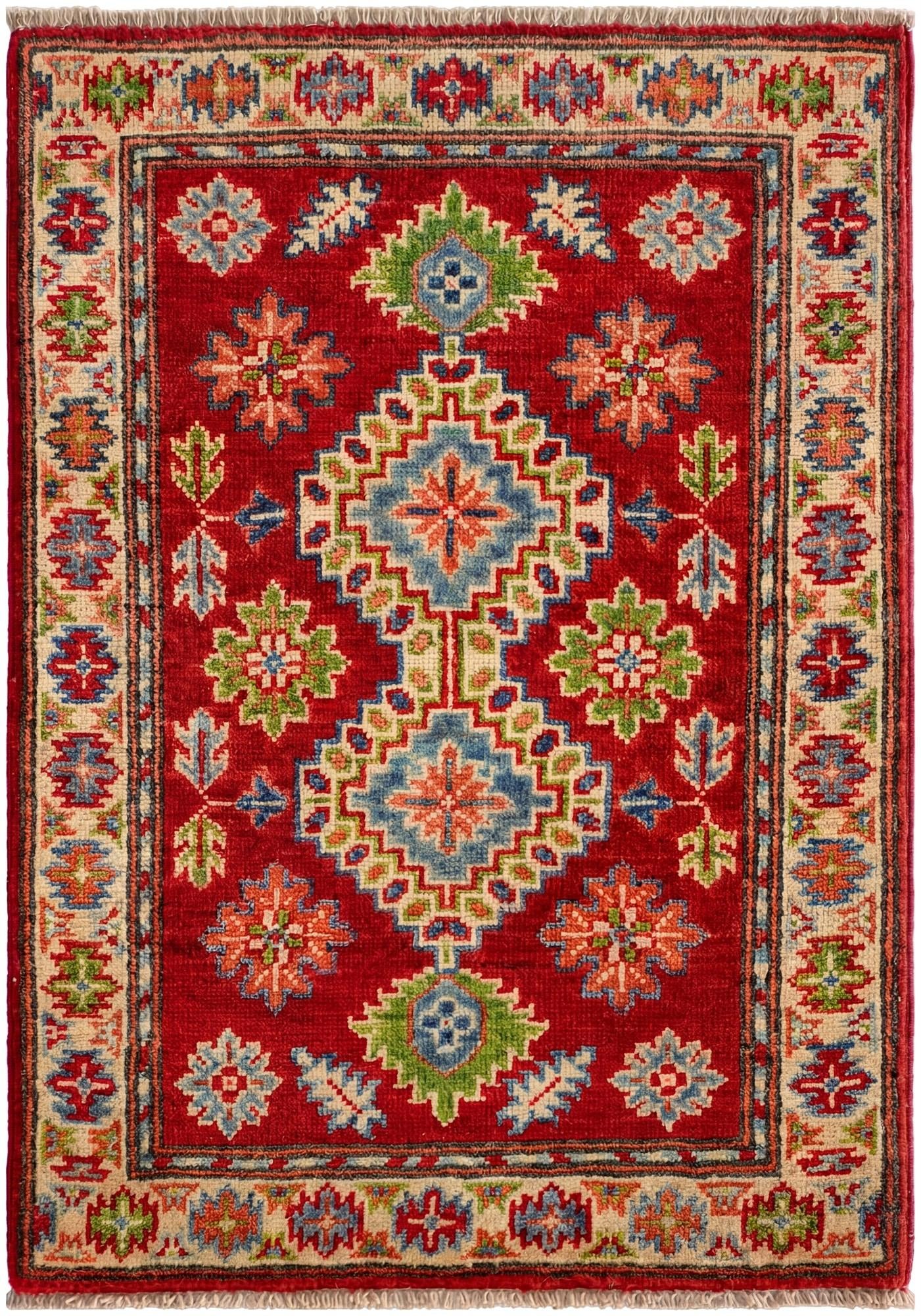 2' 1 x 2' 11 Hand Knotted Kazak Rug