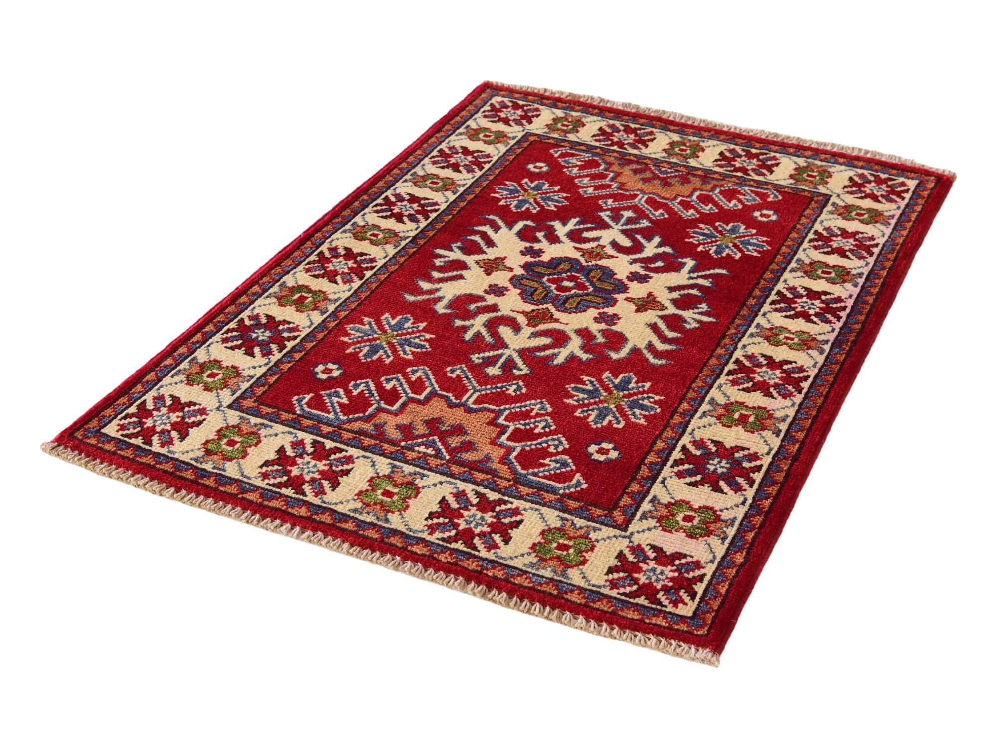 2' x 2' 9 Hand Knotted Kazak Rug