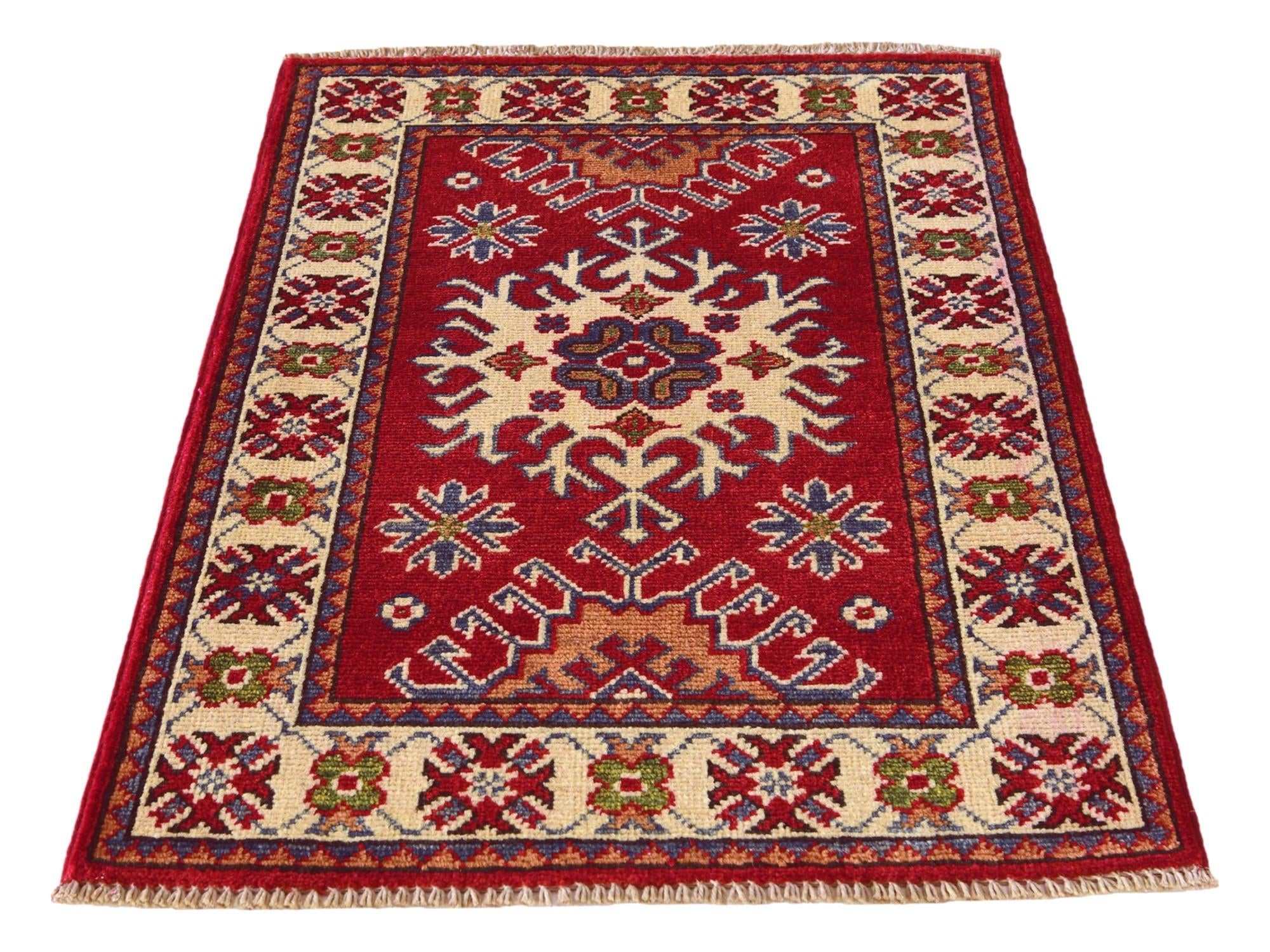 2' x 2' 9 Hand Knotted Kazak Rug