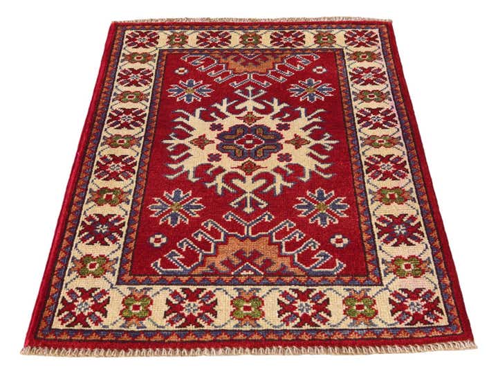 2' x 2' 9 Hand Knotted Kazak Rug