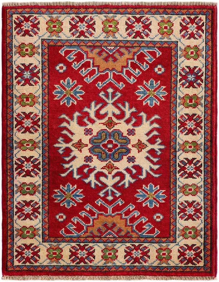 Detail image of 2' x 2' 9 Hand Knotted Kazak Rug