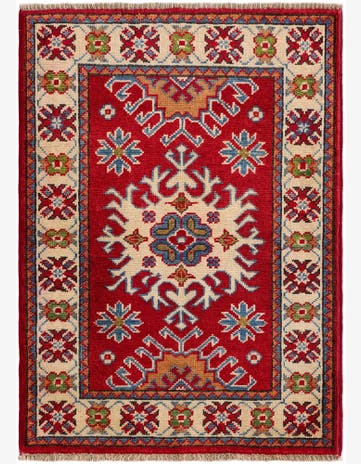 2' x 2' 9 Hand Knotted Kazak Rug