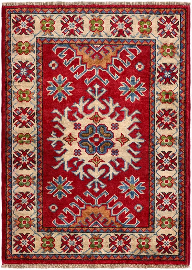 Detail image of 2' x 2' 9 Hand Knotted Kazak Rug