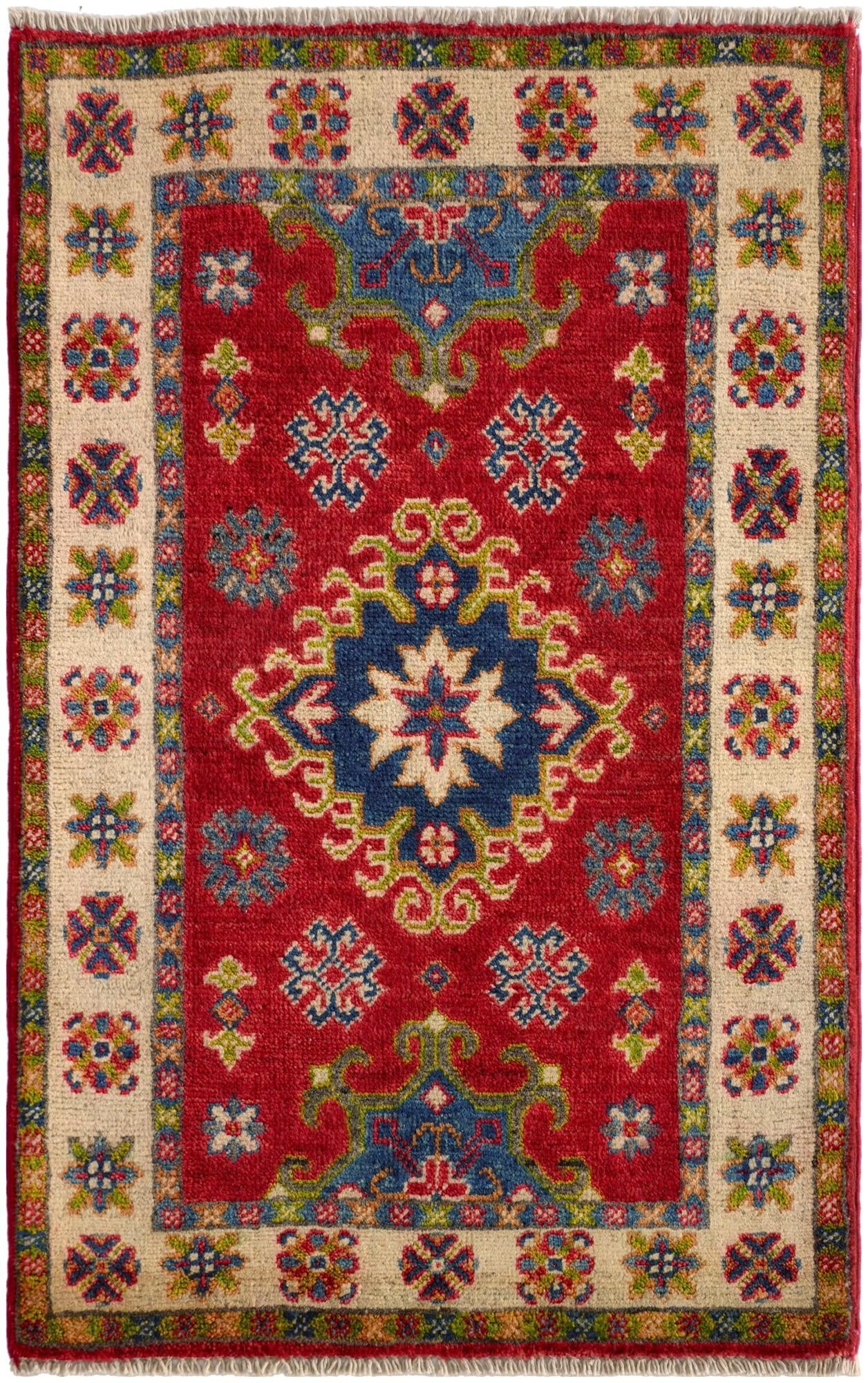 2' x 3' 2 Hand Knotted Kazak Rug