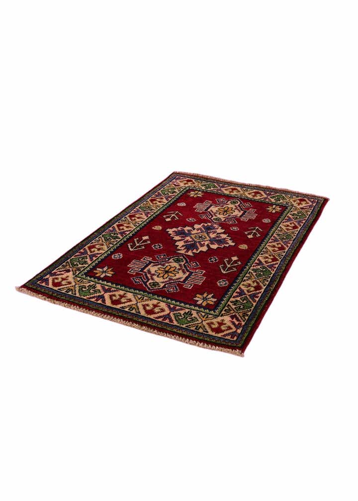 2' x 3' 1 Hand Knotted Kazak Rug