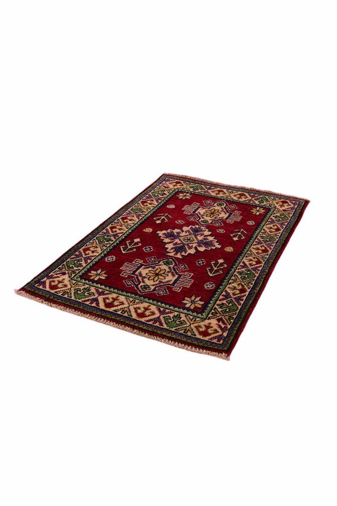 2' x 3' 1 Hand Knotted Kazak Rug