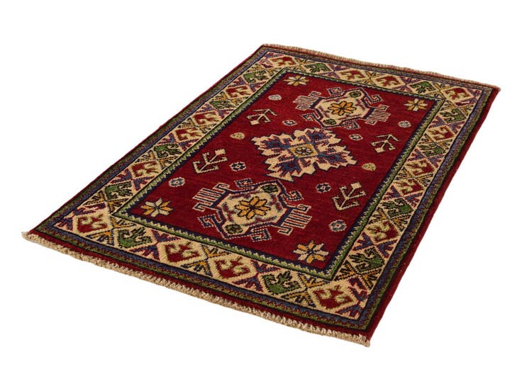 Detail image of 2' x 3' 1 Hand Knotted Kazak Rug
