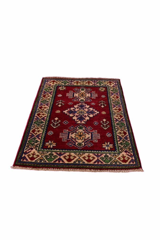 2' x 3' 1 Hand Knotted Kazak Rug