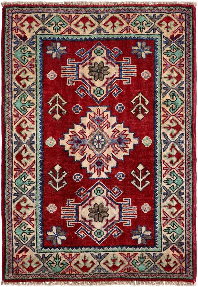 2' x 3' Hand Knotted Kazak Rug