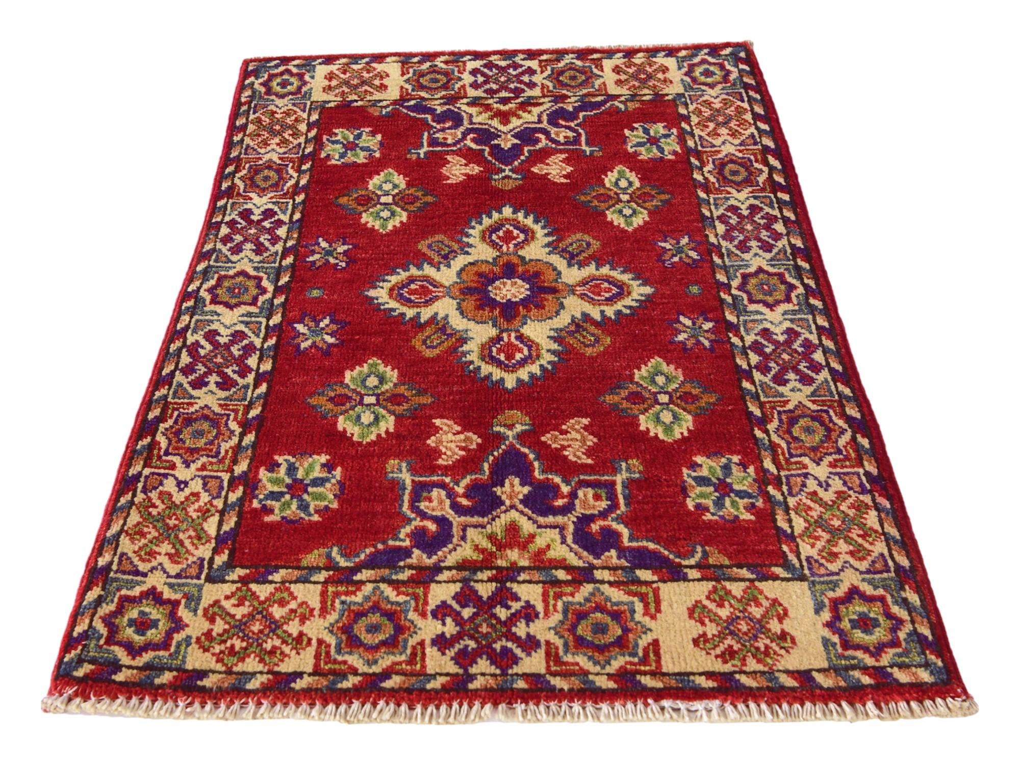 1' 11 x 3' 1 Hand Knotted Kazak Rug