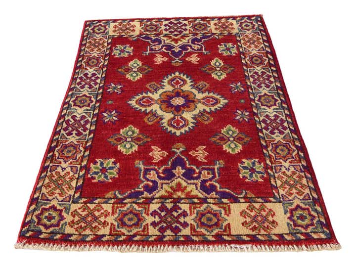 1' 11 x 3' 1 Hand Knotted Kazak Rug