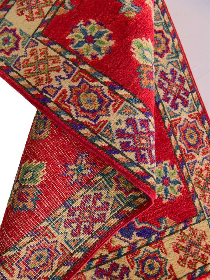 60cm x 95cm anudado a mano Kazak Alfombra