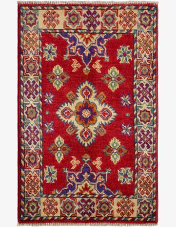 1' 11 x 3' 1 Hand Knotted Kazak Rug