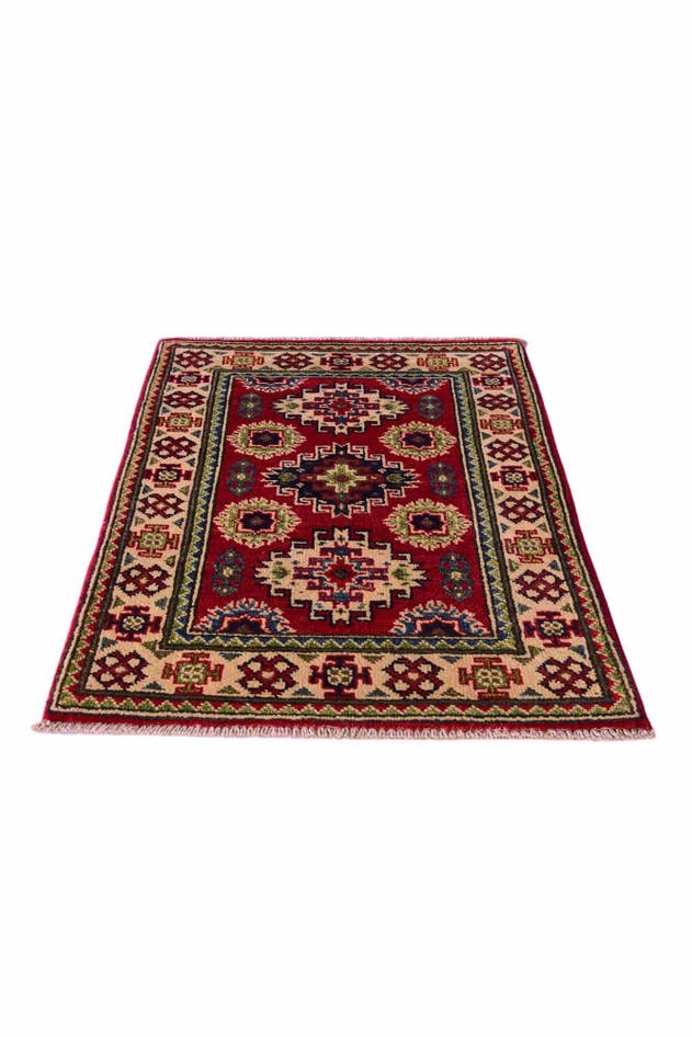 Detail image of 2' x 2' 10 Hand Knotted Kazak Rug