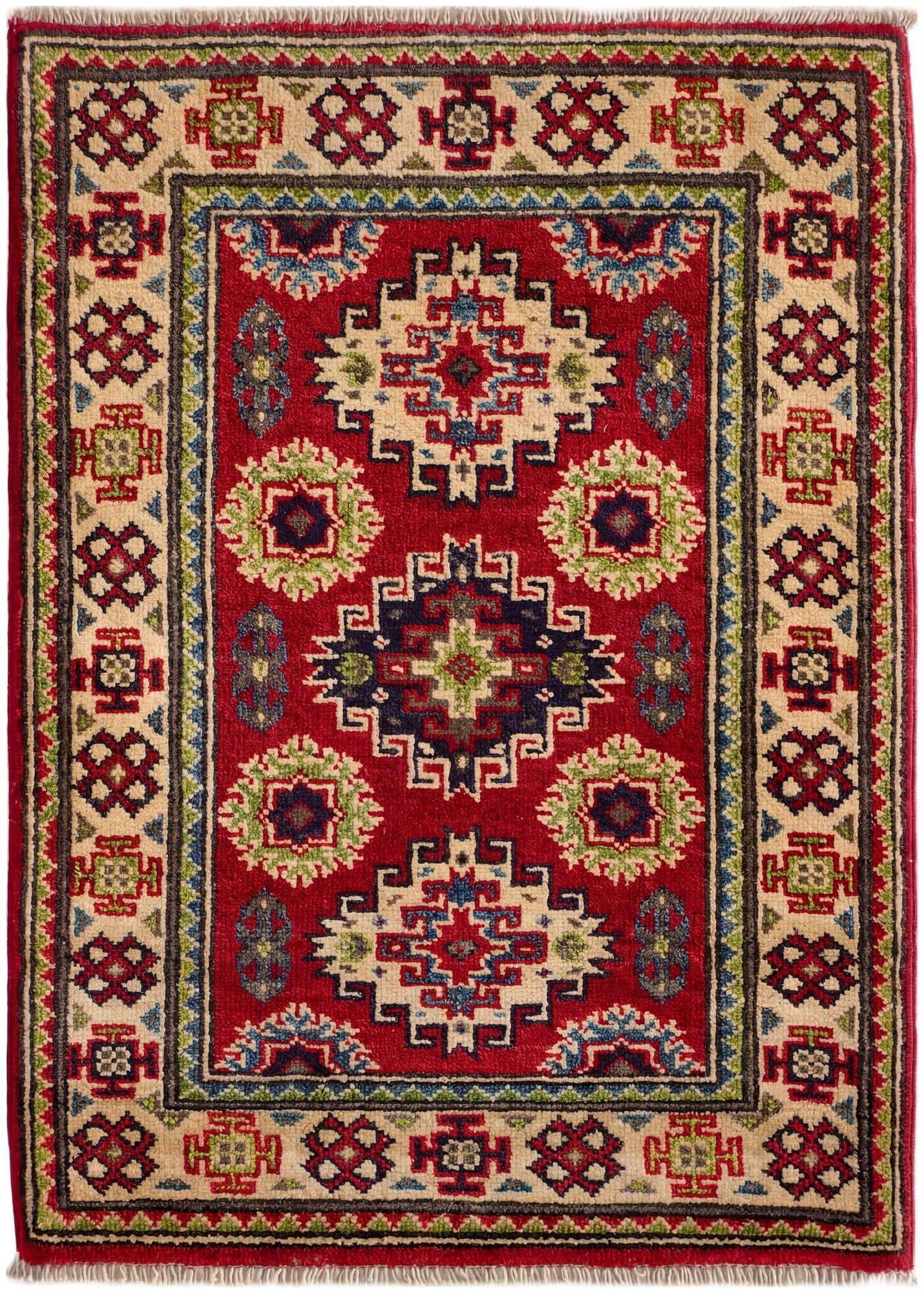 2' x 2' 10 Hand Knotted Kazak Rug