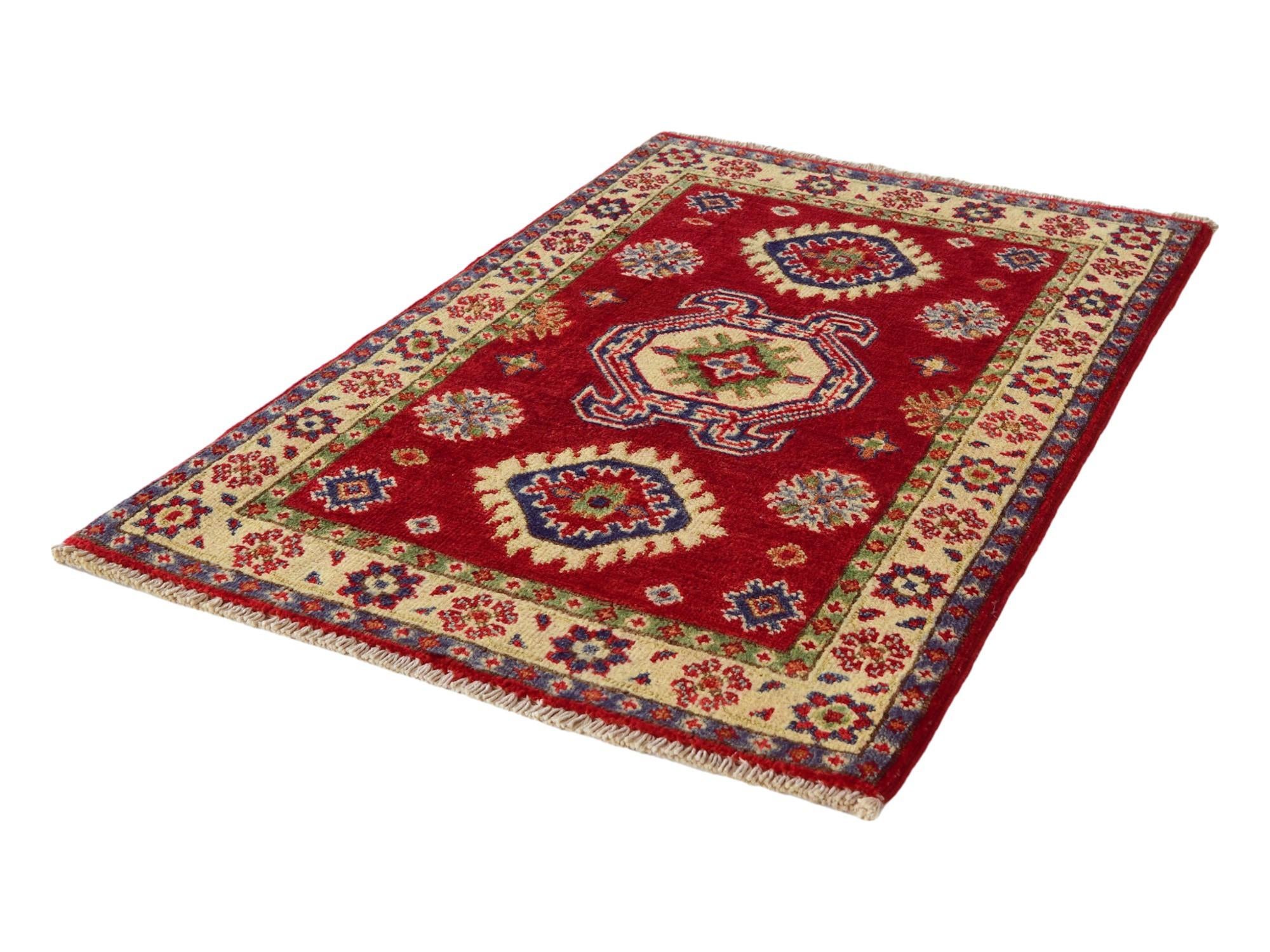 2' x 3' Hand Knotted Kazak Rug