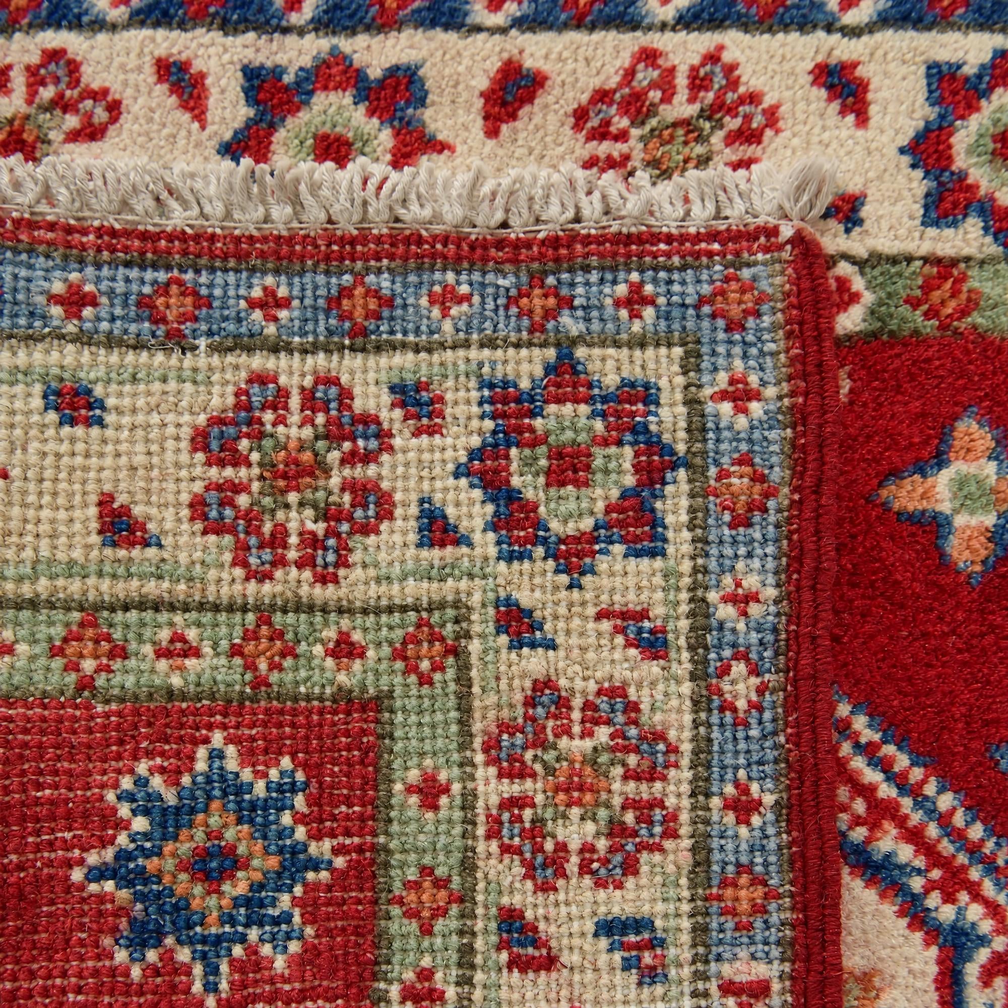 60cm x 90cm Hand Knotted Kazak Rug