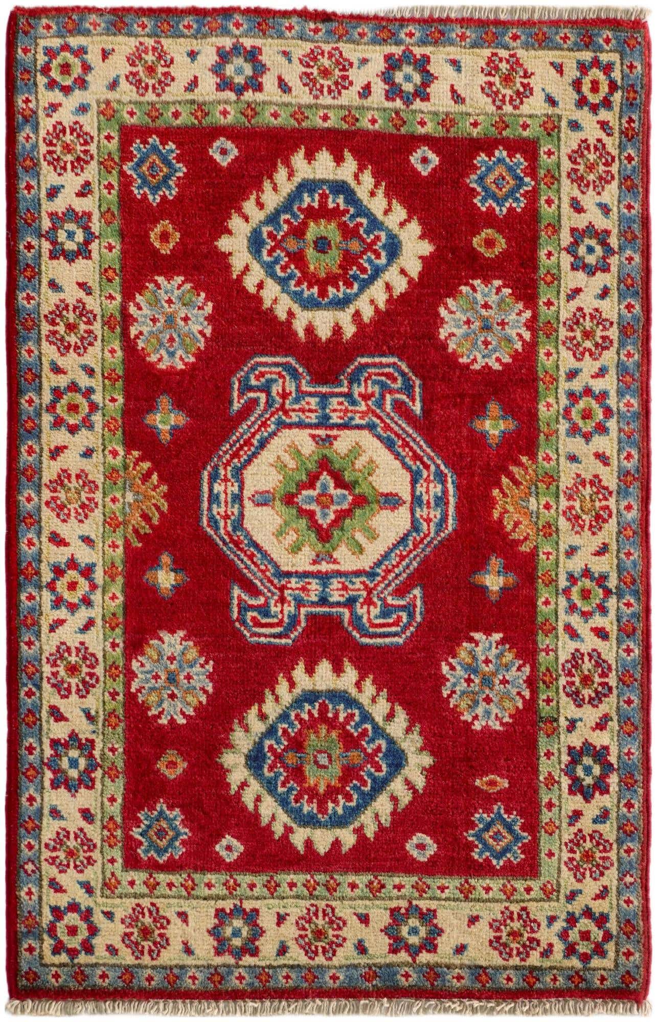2' x 3' Hand Knotted Kazak Rug