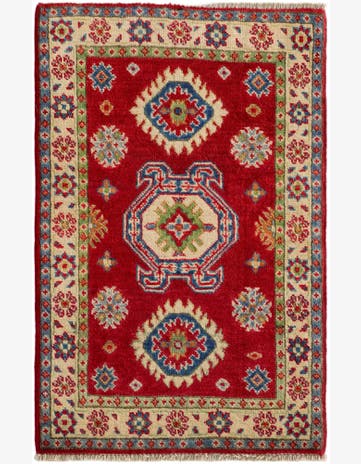 2' x 3' Hand Knotted Kazak Rug