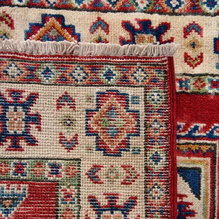 60cm x 95cm anudado a mano Kazak Alfombra