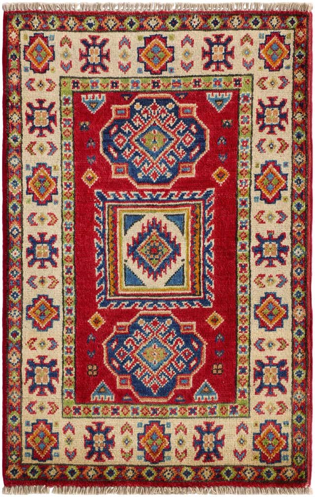 2' x 3' 2 Hand Knotted Kazak Rug