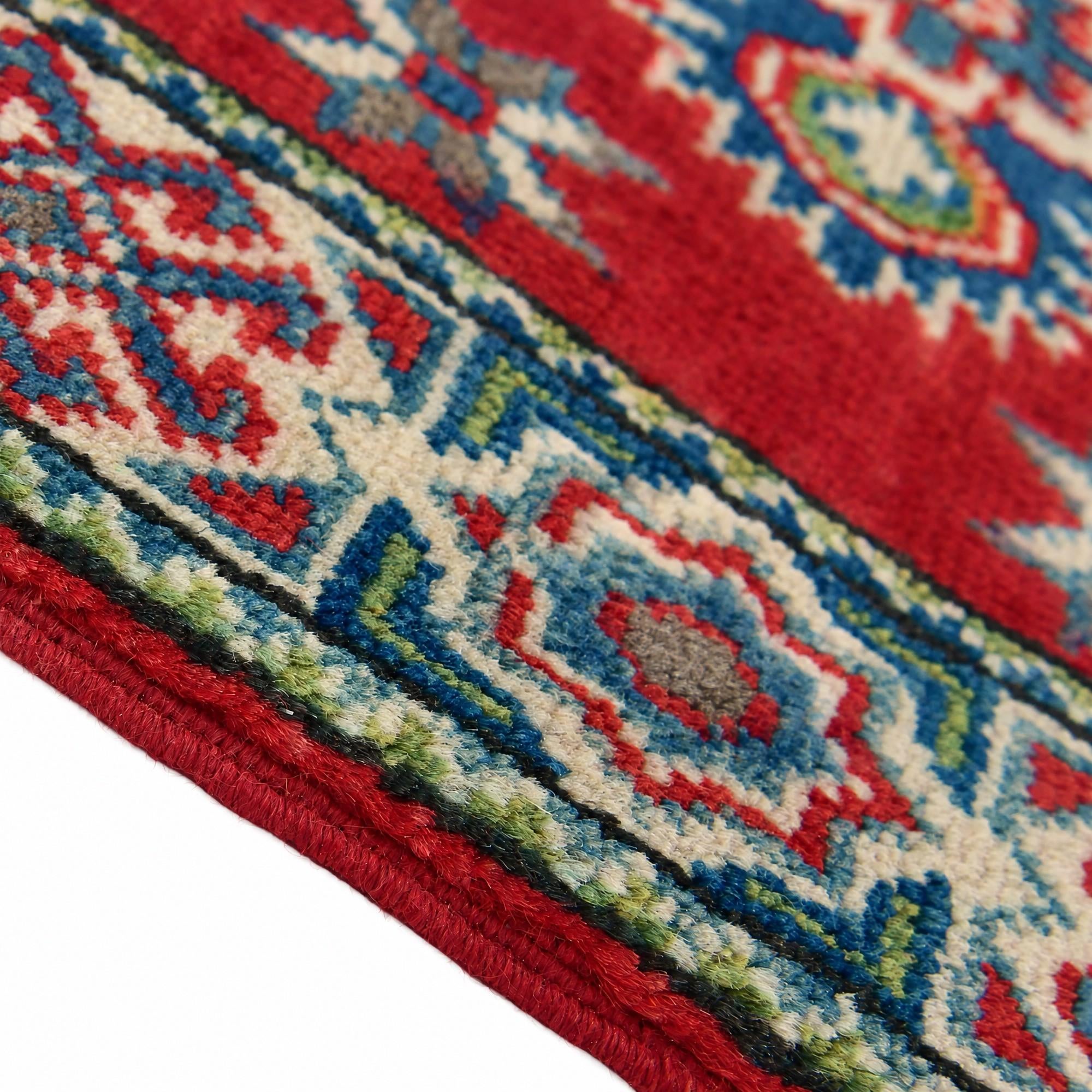 60cm x 90cm Hand Knotted Kazak Rug