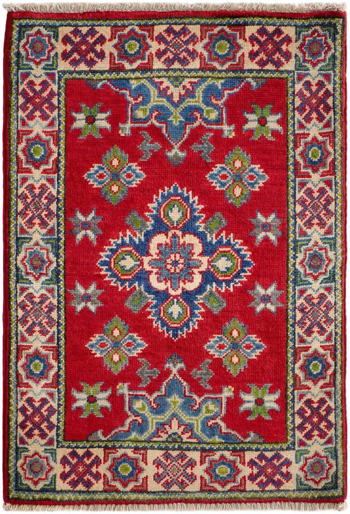 2' x 2' 11 Hand Knotted Kazak Rug