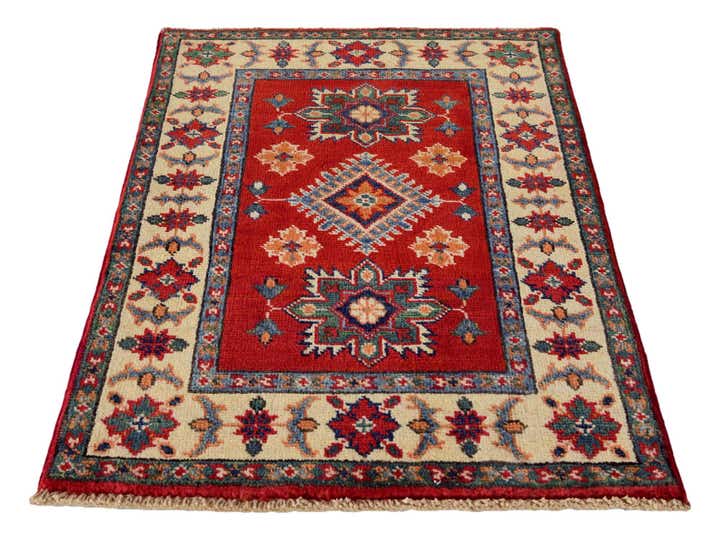 2' x 3' Hand Knotted Kazak Rug