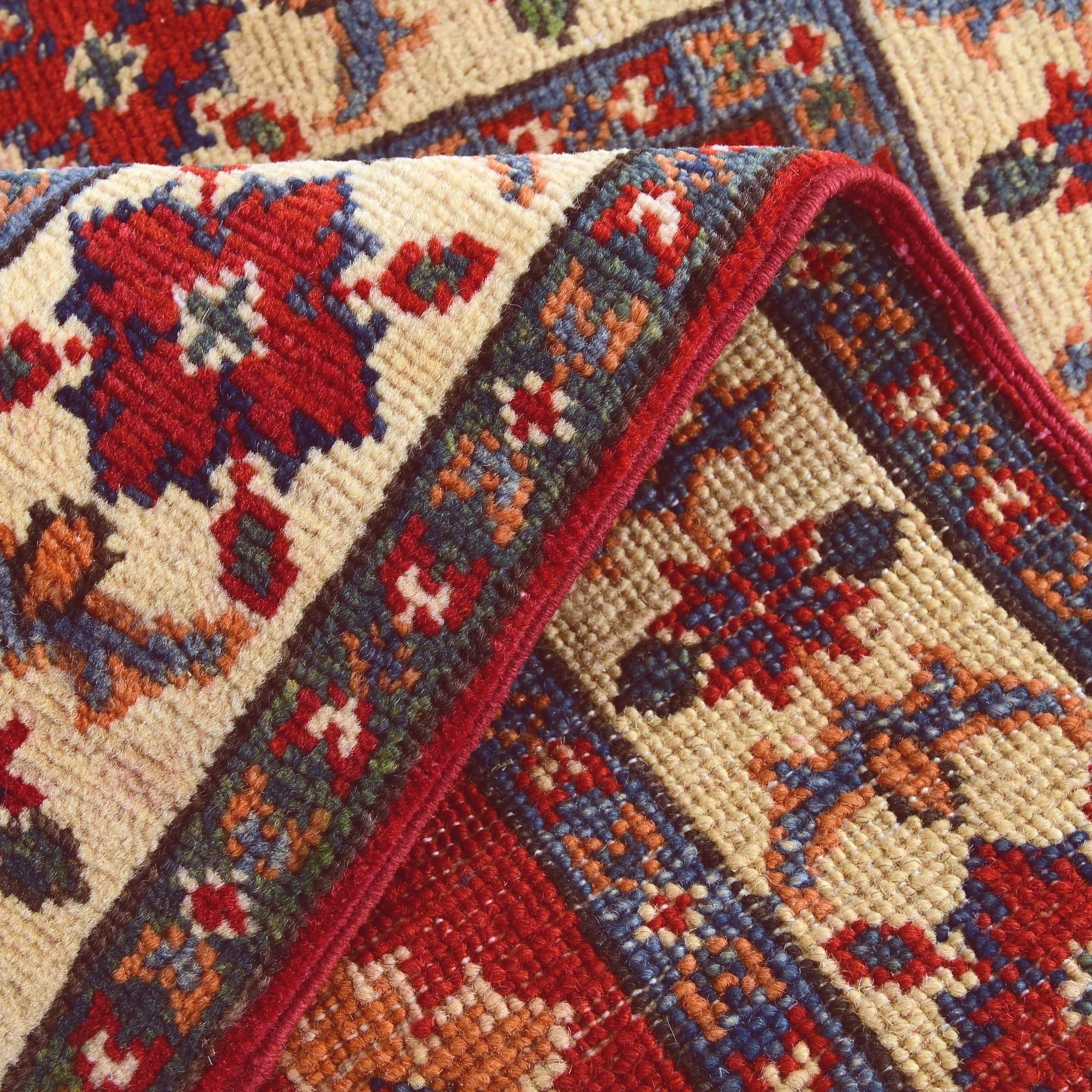 2' x 3' Hand Knotted Kazak Rug