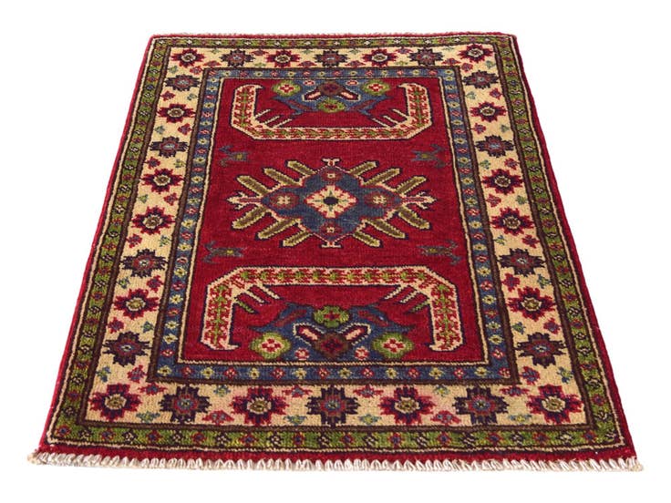 Detail image of 2' x 2' 10 Hand Knotted Kazak Rug