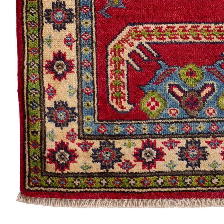 Detail image of 2' x 2' 10 Hand Knotted Kazak Rug