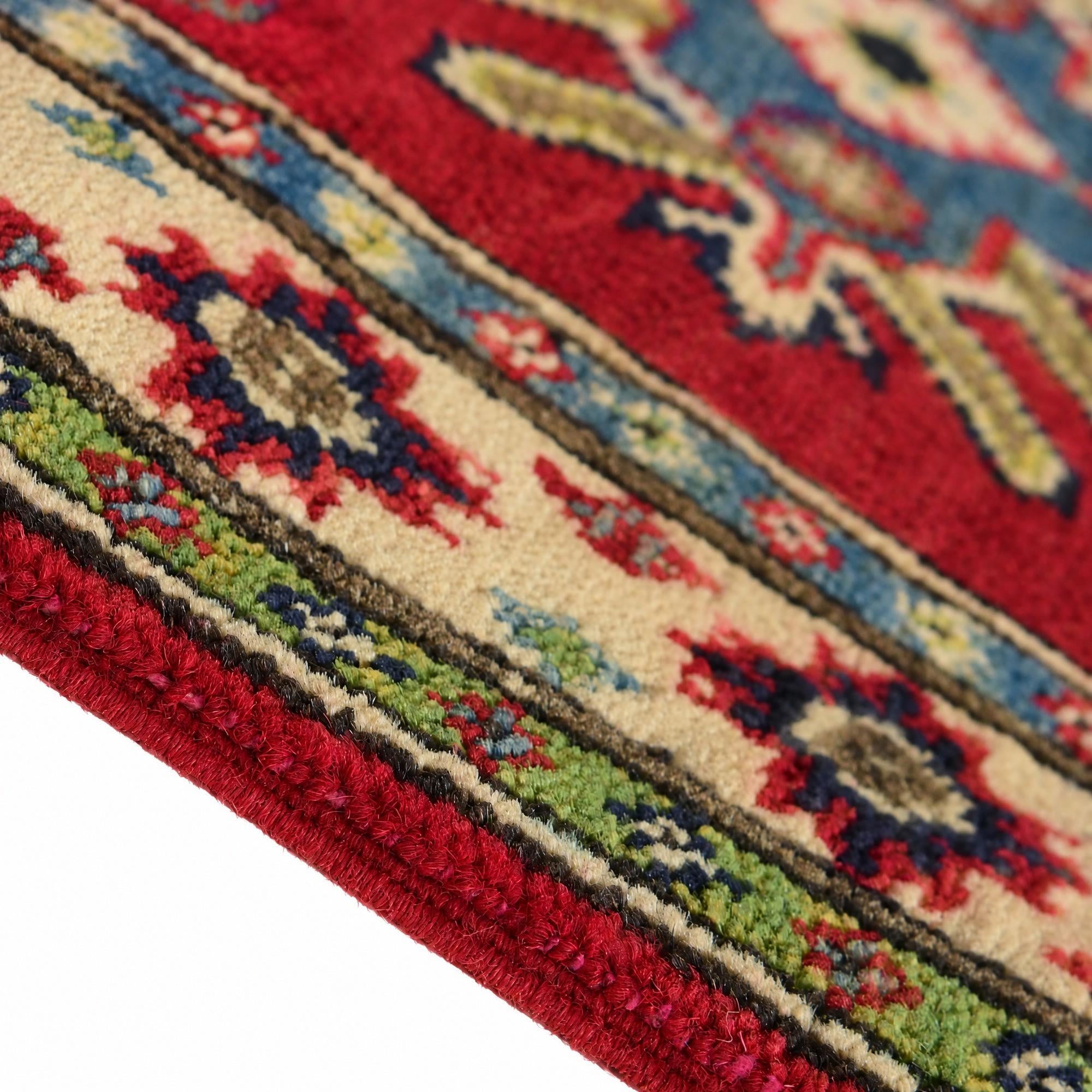60cm x 85cm Hand Knotted Kazak Rug