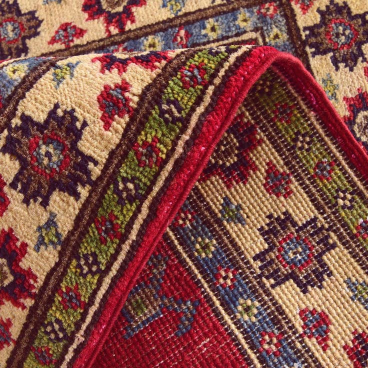 Detail image of 2' x 2' 10 Hand Knotted Kazak Rug