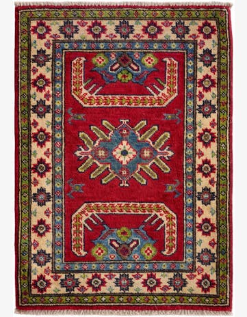 2' x 2' 10 Hand Knotted Kazak Rug