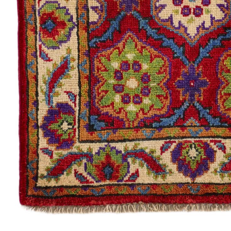 Detail image of 1' 11 x 3' Hand Knotted Kazak Rug