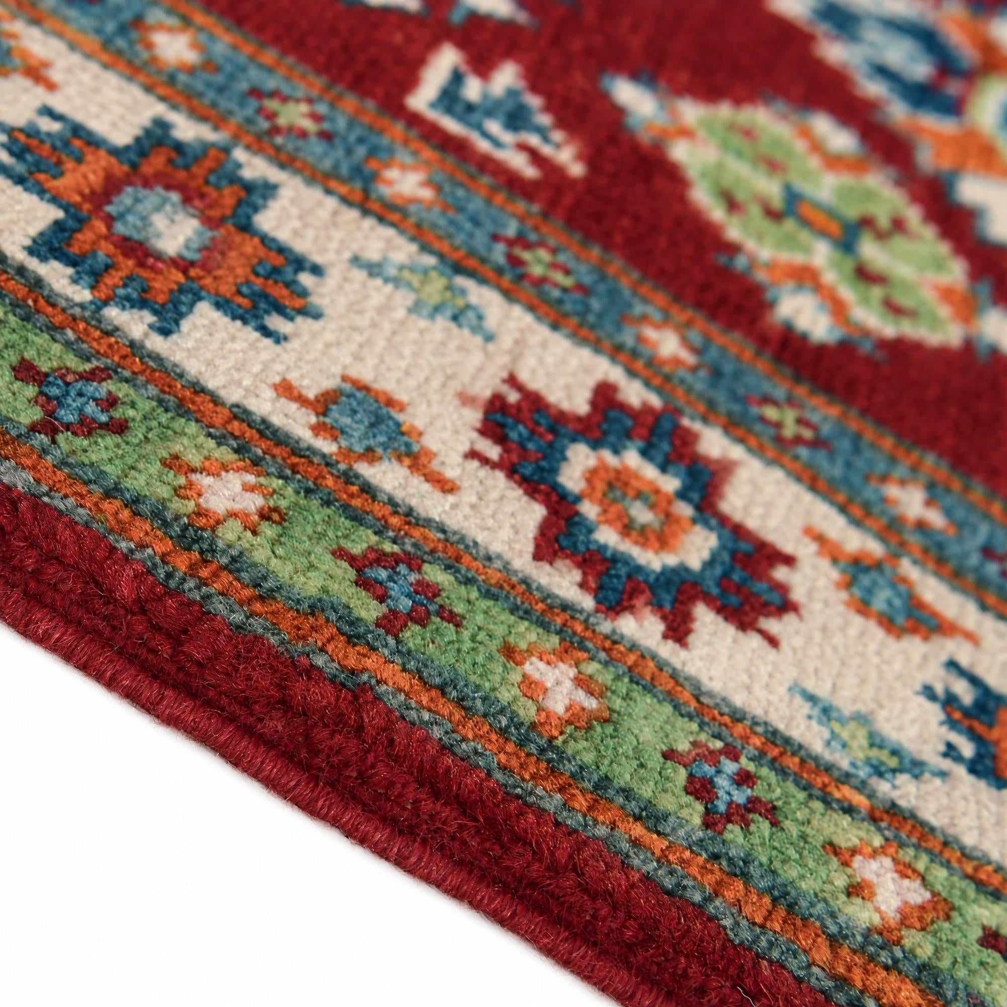 65cm x 90cm Hand Knotted Kazak Rug