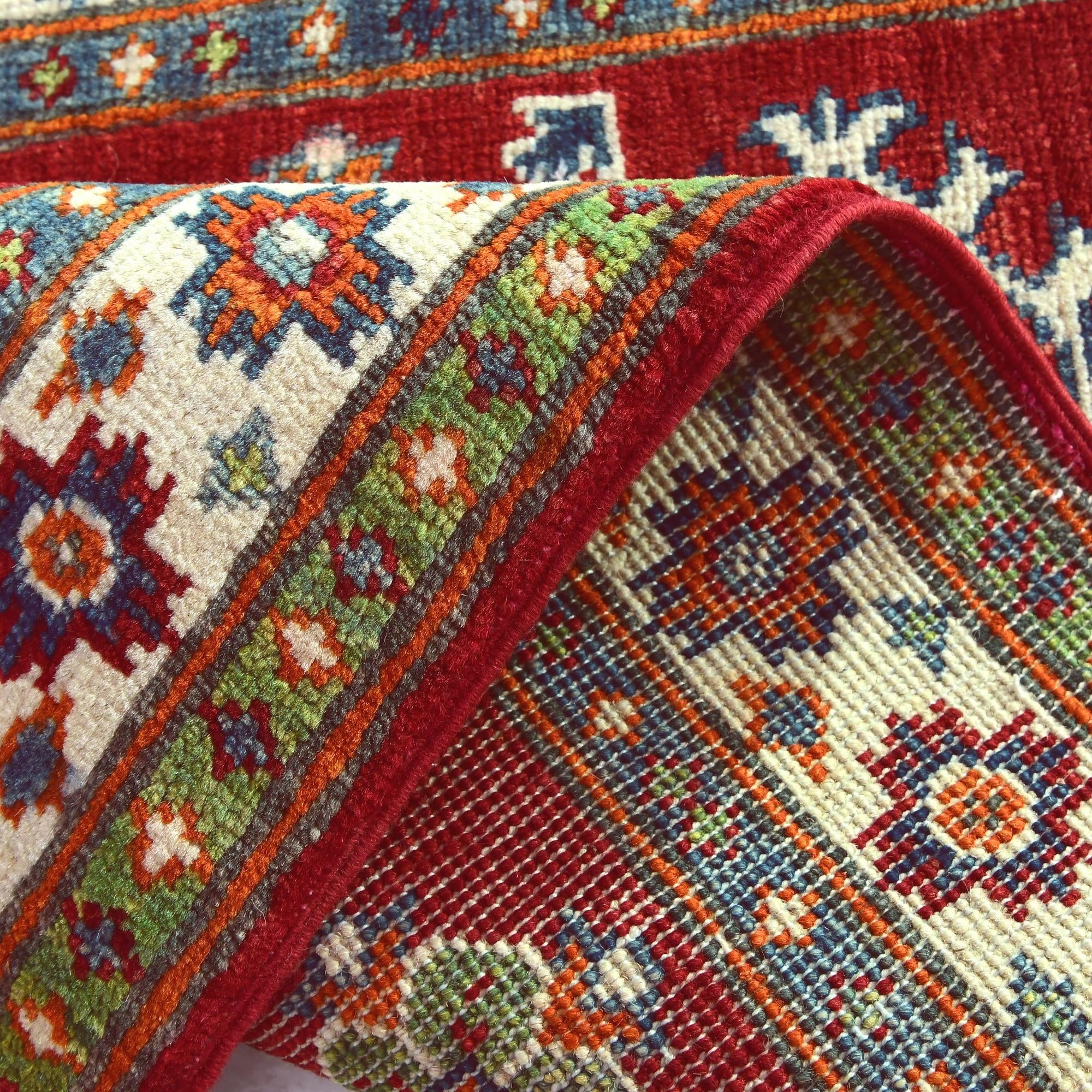 2' 1 x 3' Hand Knotted Kazak Rug