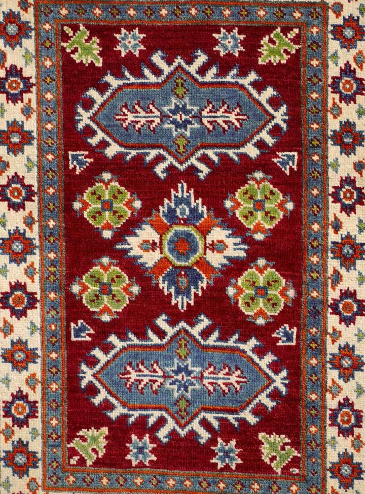 2' 1 x 3' Hand Knotted Kazak Rug
