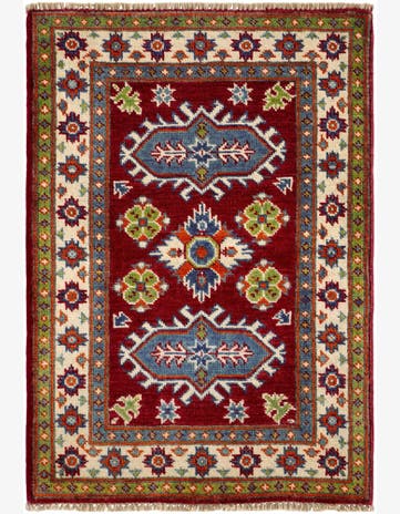 2' 1 x 3' Hand Knotted Kazak Rug