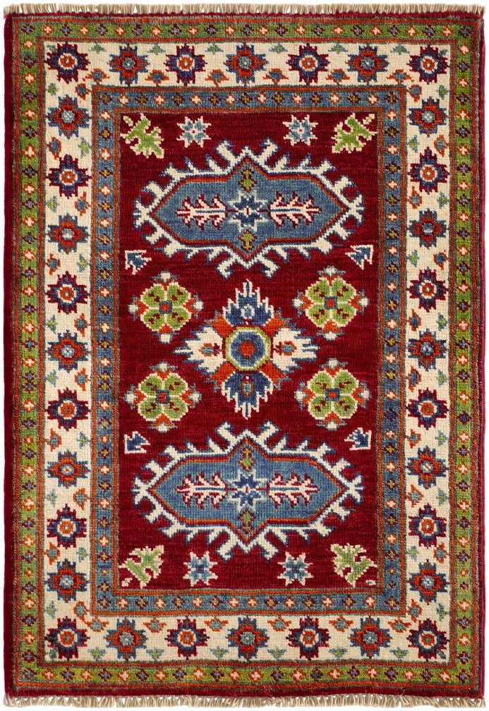 2' 1 x 3' Hand Knotted Kazak Rug
