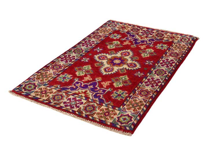 2' x 3' 1 Hand Knotted Kazak Rug