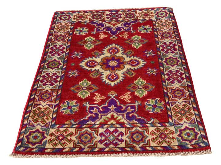 2' x 3' 1 Hand Knotted Kazak Rug