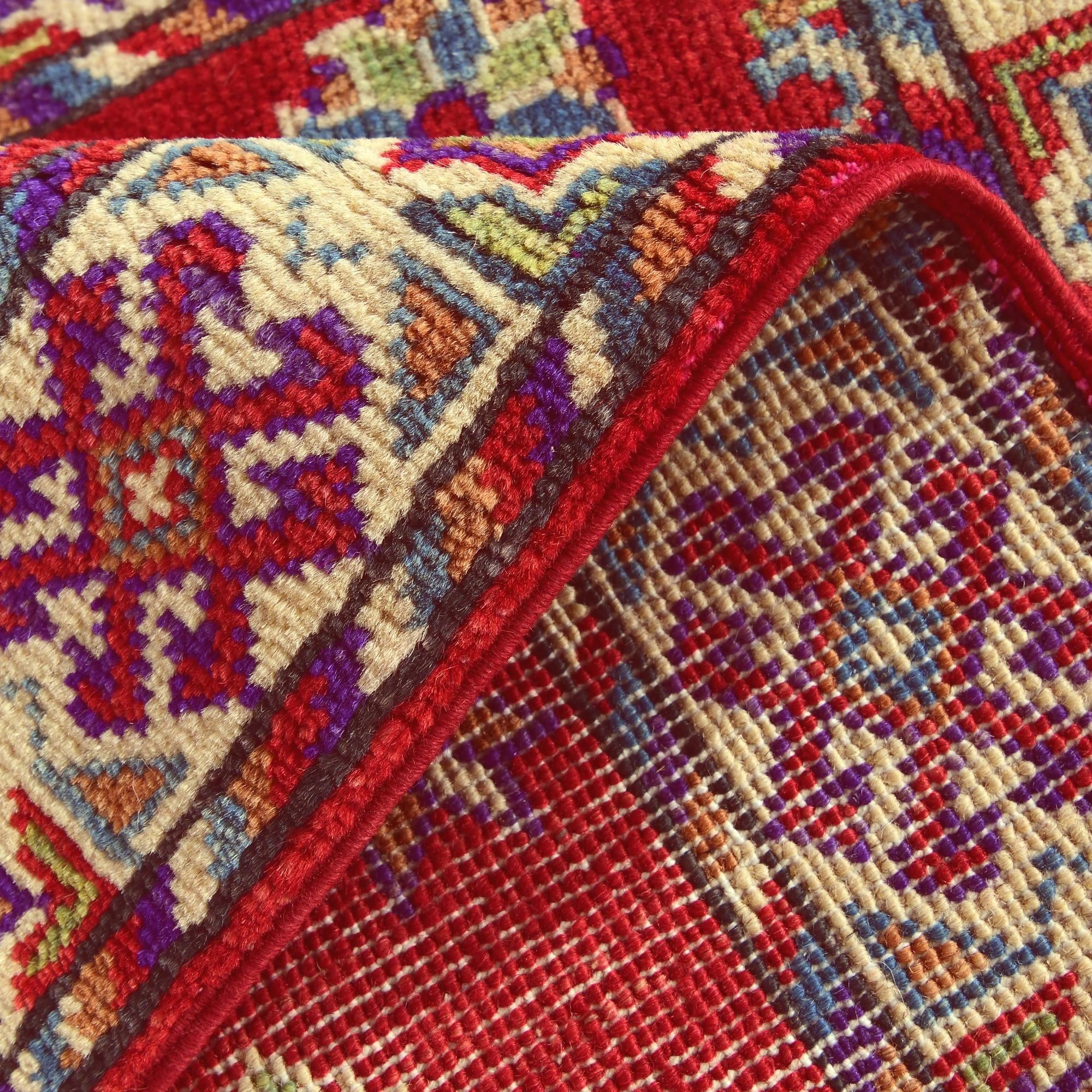 2' x 3' 1 Hand Knotted Kazak Rug